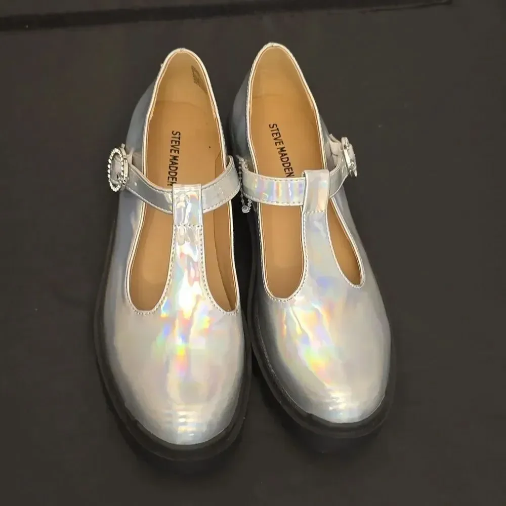 BRAND NEW STEVE MADDEN JSUZEY 954-IRIDESCENT MULTI-COLOR LOAFERS